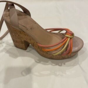 Stylish Multicolor Strappy Women's Wedge Sandals